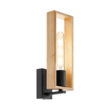 EGLO Fali E27 1x60W fekete/fa Littleton világítás
