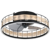 EGLO Frana matt fekete LED mennyezeti ventilátoros lámpa (EG-35148) LED 1 izzós IP20
