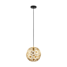 EGLO Függ E27 1x60W 30cm fekete/réz Skoura világítás
