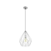 EGLO Függeszték E27 1x60W ezüst Carlton