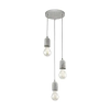 EGLO Függeszték E27 5x60W szürke Silvares