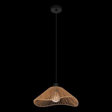 EGLO LAVISTER függeszték E27 60W IP20 110x39cm fekete-natúr világítás