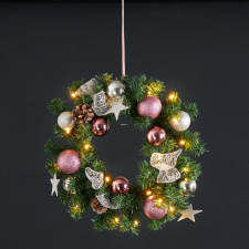 EGLO Magyarország Kft. Karácsonyi LED koszorú díszekkel-elem nélkül (Noel) karácsonyi dekoráció