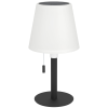 EGLO Magyarország Kft. Kültéri napelemes asztali LED lámpa, RGBW, 25 cm - Montapalma Eglo 75889, újratölthető, állítható fényerősség, húzókapcsolós, 2,2 W, 3000 K +RGB, 190 lm