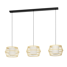 EGLO Monterroso barna-fehér függesztett lámpa (EGL-390234) E27 3 izzós IP20 világítás