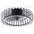 EGLO Orikum fekete LED ventilátoros lámpa (EG-35236) LED 1 izzós IP20