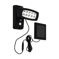 EGLO Palizzi fekete napelemes fali lámpa (EG-98187) SOLAR-LED 1 izzós IP44 kültéri világítás