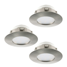 EGLO Pineda LED beépíthető kerek 3x6W 7,8cm mnikkel fix világítás