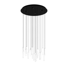 EGLO Sardenara fekete-átlátszó LED függesztett lámpa (EGL-390209) LED 6 izzós IP20 világítás