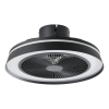 EGLO Vallonia matt fekete LED mennyezeti ventilátoros lámpa (EG-35196) LED 2 izzós IP20