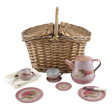 EGMONT TOYS Piknikkosár zenés teáskészlet, Zenélő kiskutyák, Egmont játékok konyhakészlet