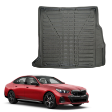 EgriAuto fekete csúszásgátlós csomagtértálca BMW i5 G60 2023- csomagtértálca