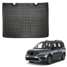 EgriAuto fekete csúszásgátlós csomagtértálca Renault Kangoo 2024- (Vasalható csomagtér) csomagtértálca