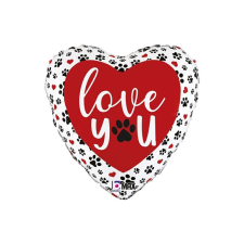 egyéb 45 cm-es fólia lufi- szív alakú party kellék