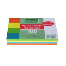 EGYEB BELFOLDI Caesar sima 100db/csomag intenzív színes indexkártya 1113100-53 jegyzettömb