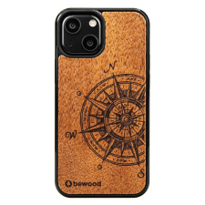 egyéb Bewood Traveler Wooden Apple iPhone 13 Mini Tok - Fekete/Barna (BWD10050-0) tok és táska