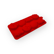 egyéb Bonbon szilikon forma, Húsvéti ünnep, piros, 9,7×18,5cm sütés és főzés