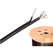 egyéb Cat6 UTP kültéri légkábel, feszítő szállal kábel és adapter