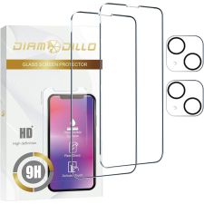 egyéb Diamodillo Apple iPhone 14 Pro Max Edzett üveg kijelzővédő + kamera védő (2 db) (14PRMXCLR) mobiltelefon kellék