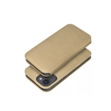 egyéb Dual Pocket Apple iPhone 15 Pro Flip Tok - Arany tok és táska