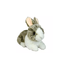 egyéb Élethű fekvő nyuszi plüssfigura 22 cm - Fehér/Szürke (BI670541) plüssfigura