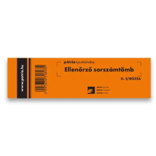 egyéb Ellenőrző sorszámtömb 100 lapos 146x40 mm rózsa nyomtatvány