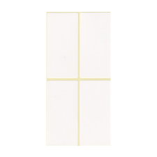 egyéb Etikett címke, 40x80mm, 15 lap, 4 címke/lap (ISCIN4080) (ISCIN4080) etikett