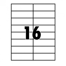 egyéb Etikett címke, 99,1x33,9mm, 100 lap, 16 címke/lap etikett