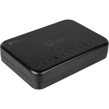 egyéb GoodConnections 10x USB-C Hálózati töltő - Fekete (200W) mobiltelefon kellék