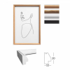 egyéb Képkeret, fa, 20x30 cm, "Silhouette", fehér (DKLS012) (DKLS012)