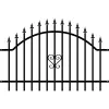 egyéb Kerítés elem táblás Tina pórfestett 180 cm x 117, 5 cm fekete