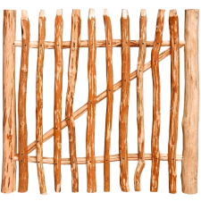 egyéb Kerti kapu léckerítéshez gesztenyebarna natúr 90 cm x 100 cm kerti bútor