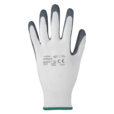 egyéb Kesztyű Nitrax Basic kötött nitril bevonattal white/grey 10 védőkesztyű