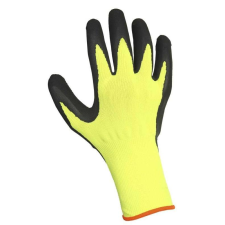 egyéb Kesztyű Palawan Pi nylon latex, fluo sárga/fekete, 8 védőkesztyű
