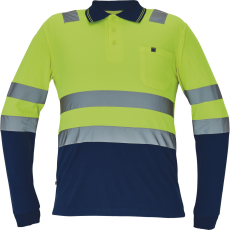 egyéb LEON HV póló hosszú ujjú sárga/navy XS