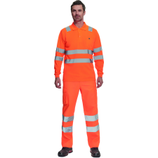 egyéb LUGO HV póló hosszú ujjú (narancssárga, 4XL) munkaruha