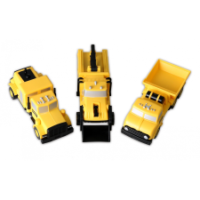 egyéb Malik MalBio Mágneses építőipari jármű készlet (3 darabos) (0315) autópálya és játékautó