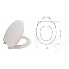 egyéb MKW Uniset plus duroplast WC ülőke, fehér (müa.zsanér) szaniter