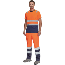 egyéb MONZON Hi-Vis ru. póló narancs/navy M