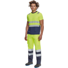 egyéb MONZON Hi-Vis ru. póló sárga/navy 3XL munkaruha