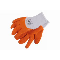 egyéb Munkavédelmi kesztyű krepp latex, vágásbizt.,csúszásgátlós (narancs színű)