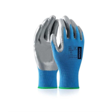 egyéb Nitrax nitril mártott nylon kesztyű, kék/ezüst, 8/M védőkesztyű