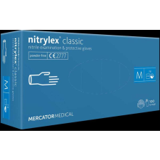 egyéb Nitrylex Classic púdermentes nitril egyszer használatos kesztyű, 100db / doboz, S védőkesztyű