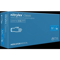 egyéb Nitrylex Classic púdermentes nitril egyszer használatos kesztyű, 100db / doboz, XL