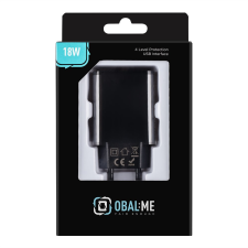 egyéb OBAL 18W1UBL USB-A Hálózati töltő - Fekete (18W) (18W1UBL) mobiltelefon kellék