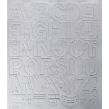 egyéb Öntapadós matrica, 3 cm-es, betűlap, fehér információs címke