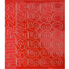 egyéb Öntapadós matrica, 3 cm-es, számlap, piros