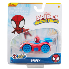egyéb Póki és csodálatos barátai: Spidey fém kisautó - Piros/Kék autópálya és játékautó