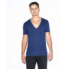 egyéb Póló American Apparel v-nyakú unisex, tri-black, S