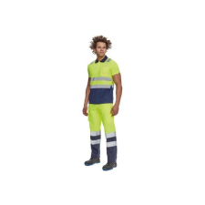 egyéb Póló Cadiz Hi-Vis galléros, fluo sárga/sötétkék, XL munkaruha